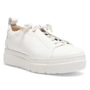Bison Sneaker in White Leather