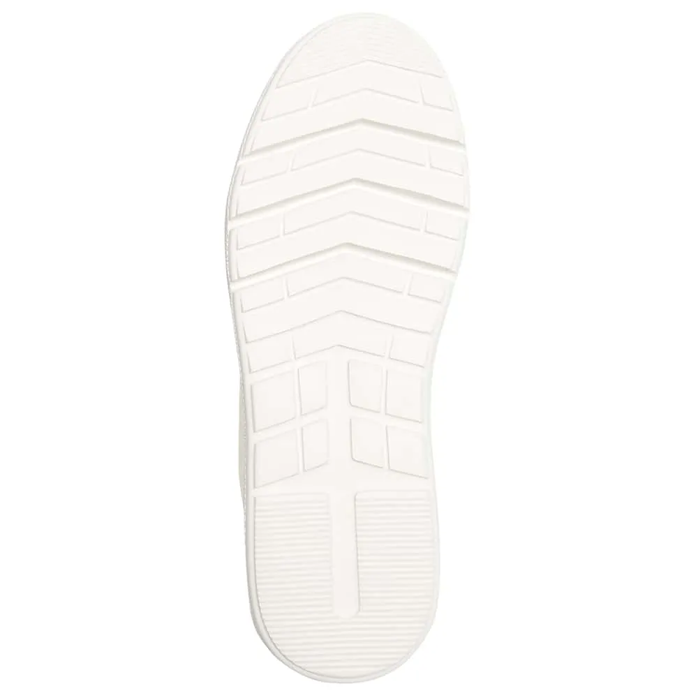 Bison Sneaker in White Leather
