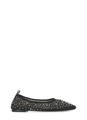 Black Ballet Shoes With Strass