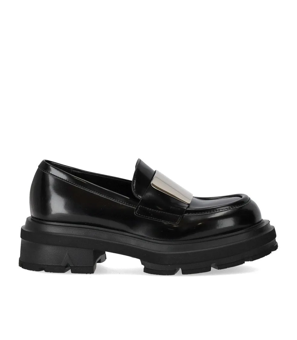 Black Leather Loafer