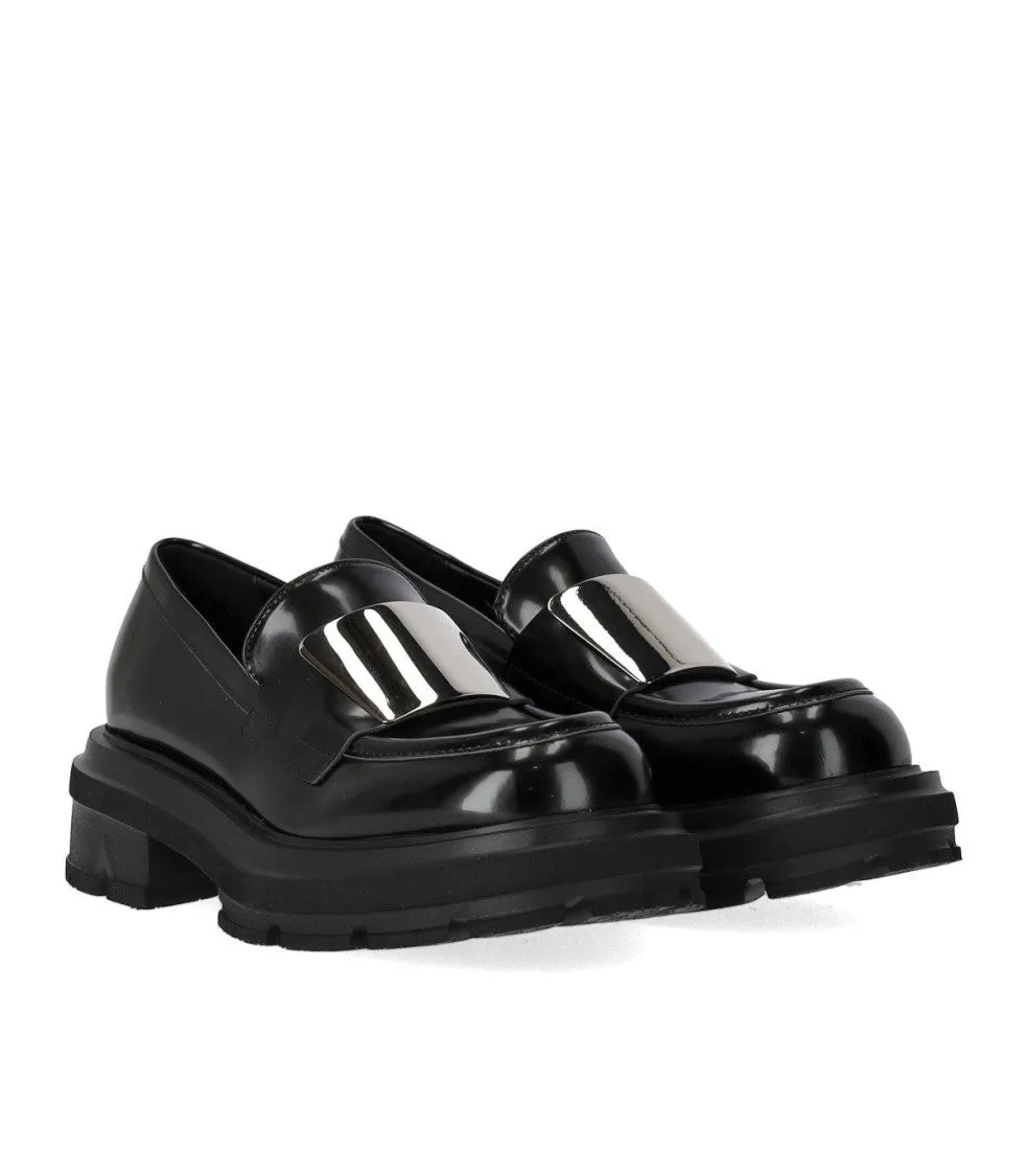 Black Leather Loafer