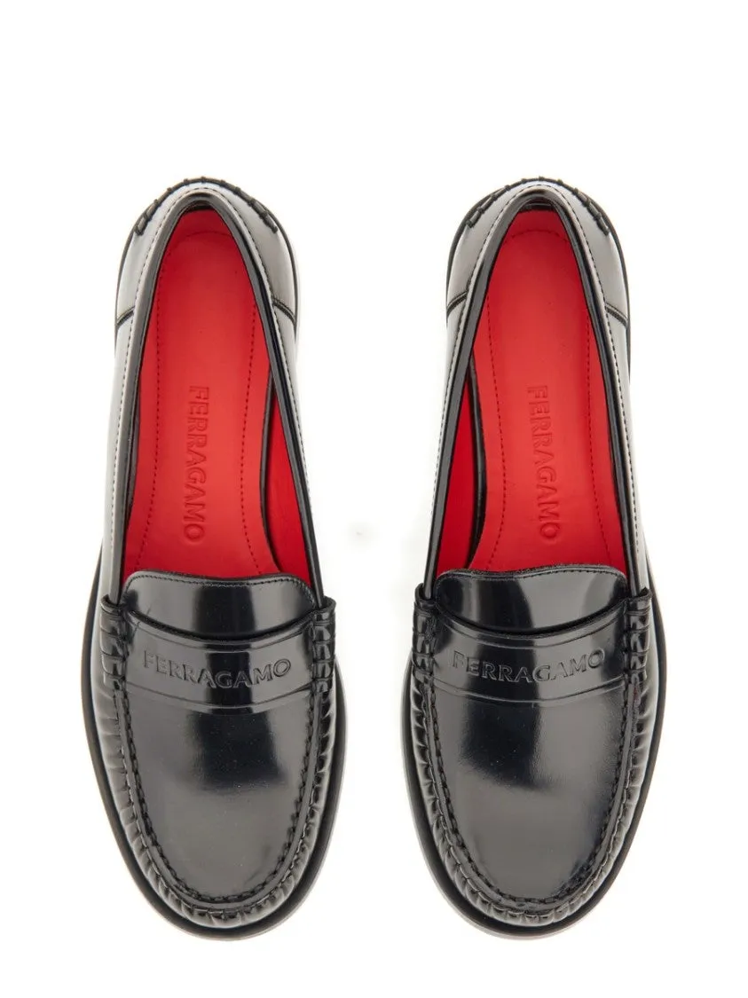 Black Leather Loafers