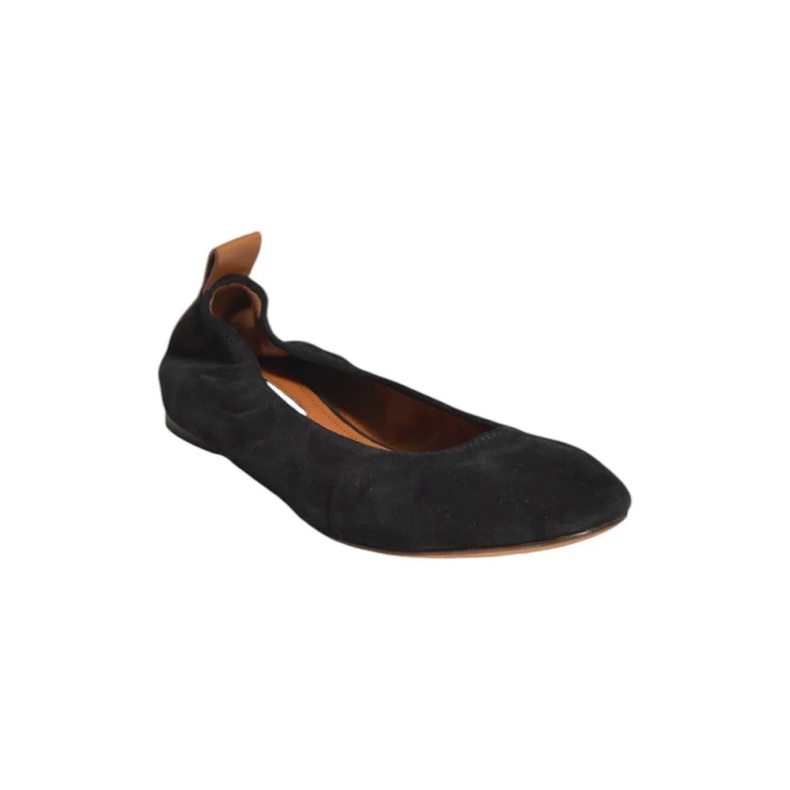 Black Suede Ballet Flats