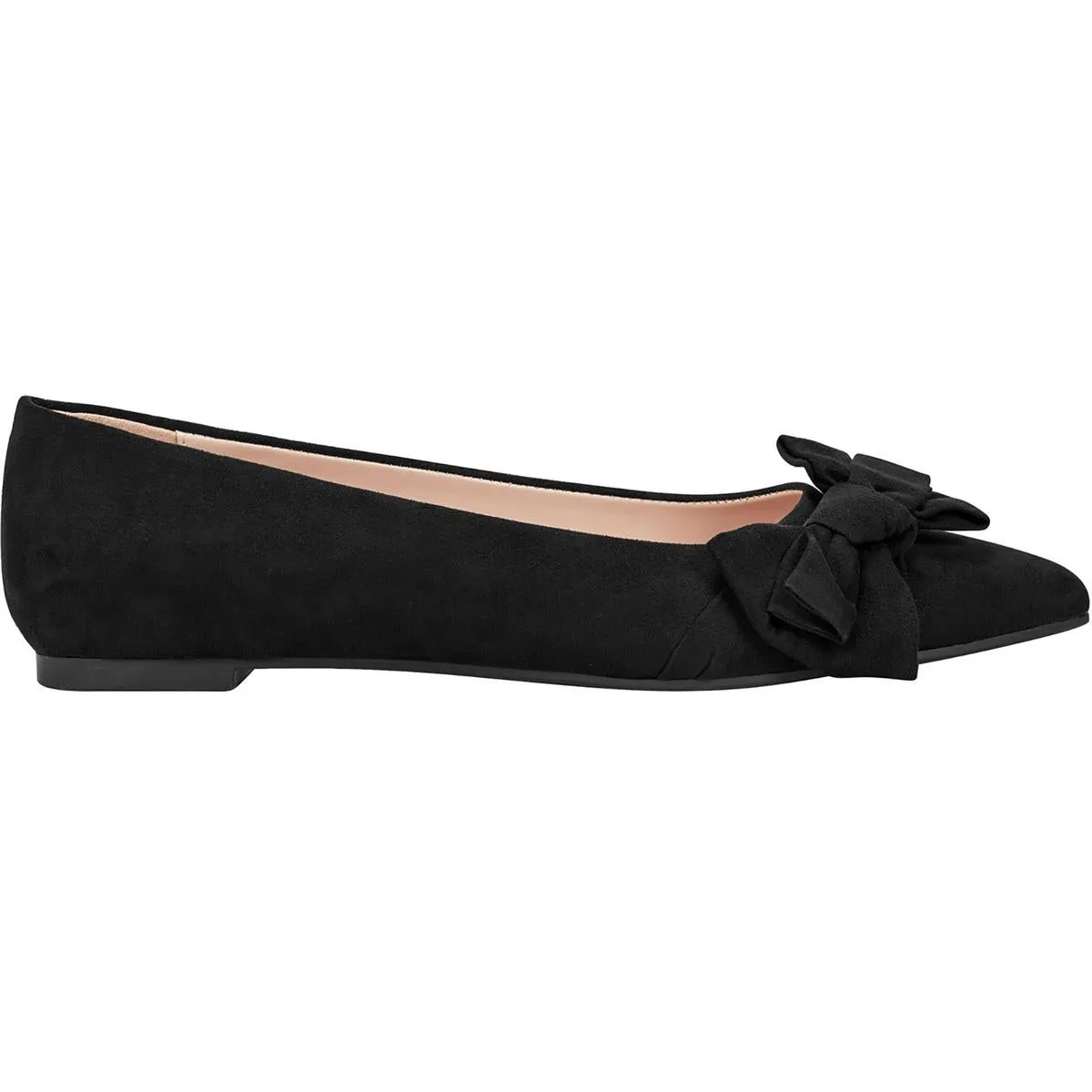 BNSOPHY2 Womens Bow Manmade Flat Shoes