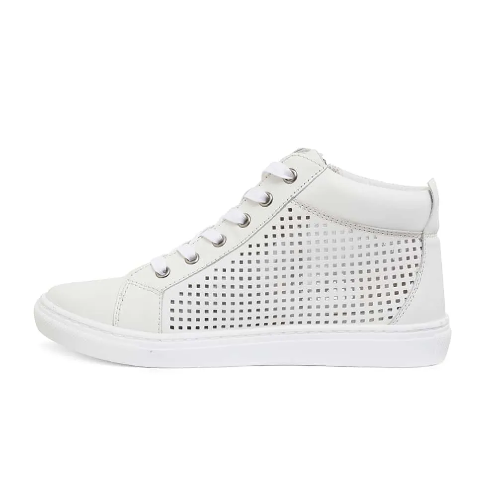 Boost Sneaker in White Leather