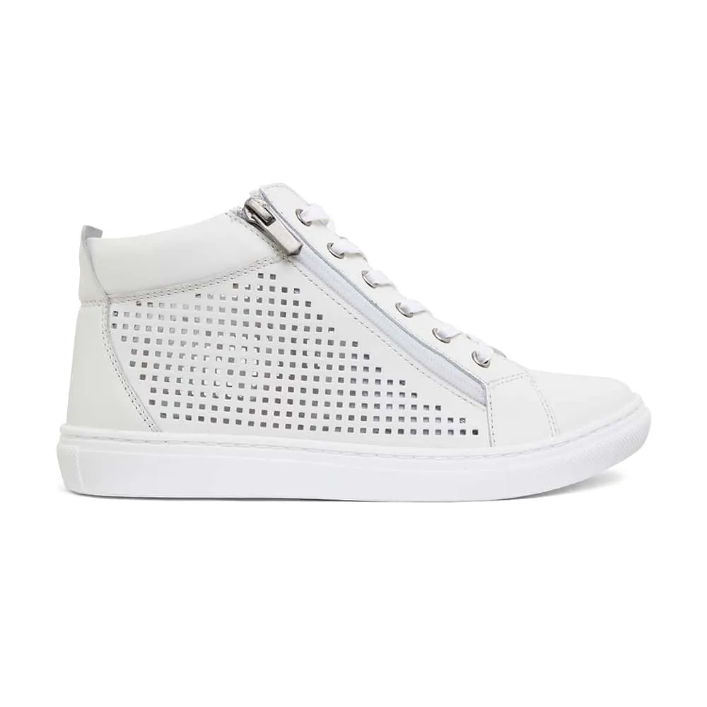 Boost Sneaker in White Leather