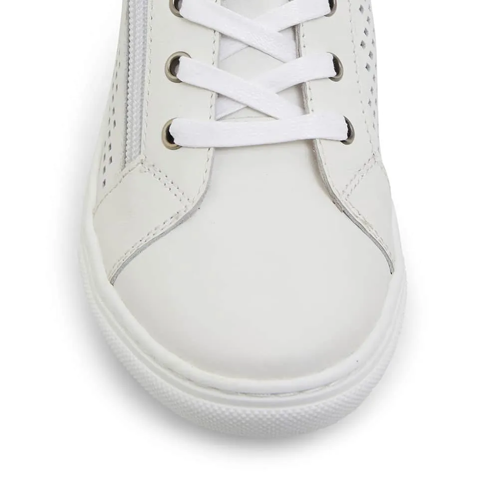 Boost Sneaker in White Leather