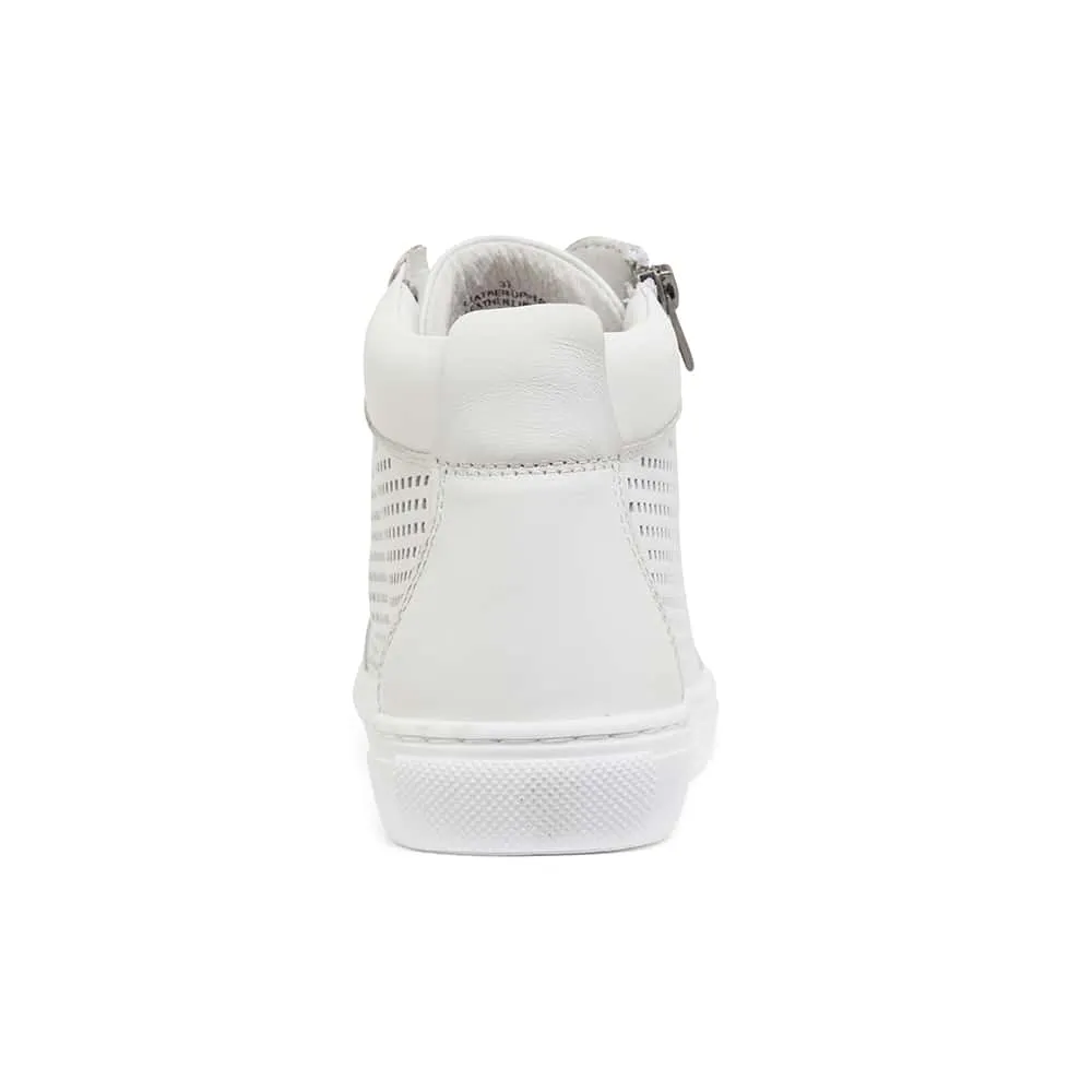 Boost Sneaker in White Leather