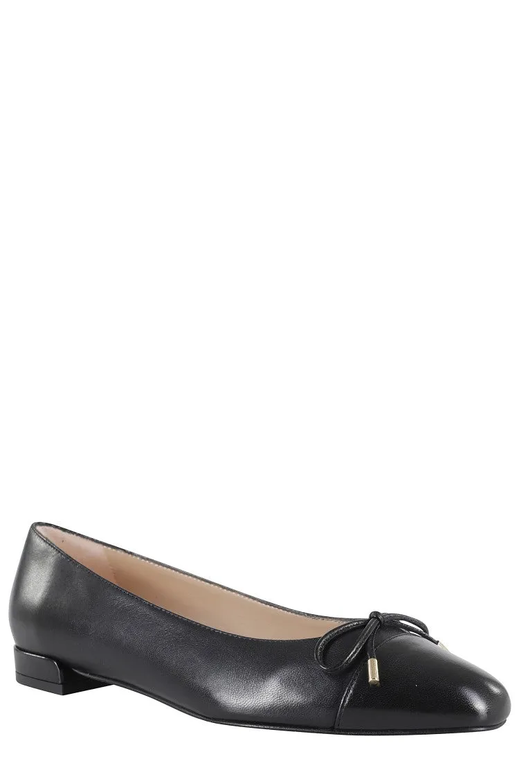 Bow Pointed Almond Toe Ballerina Flat
