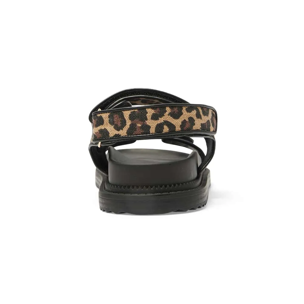 Bronte Sandal in Animal Fabric