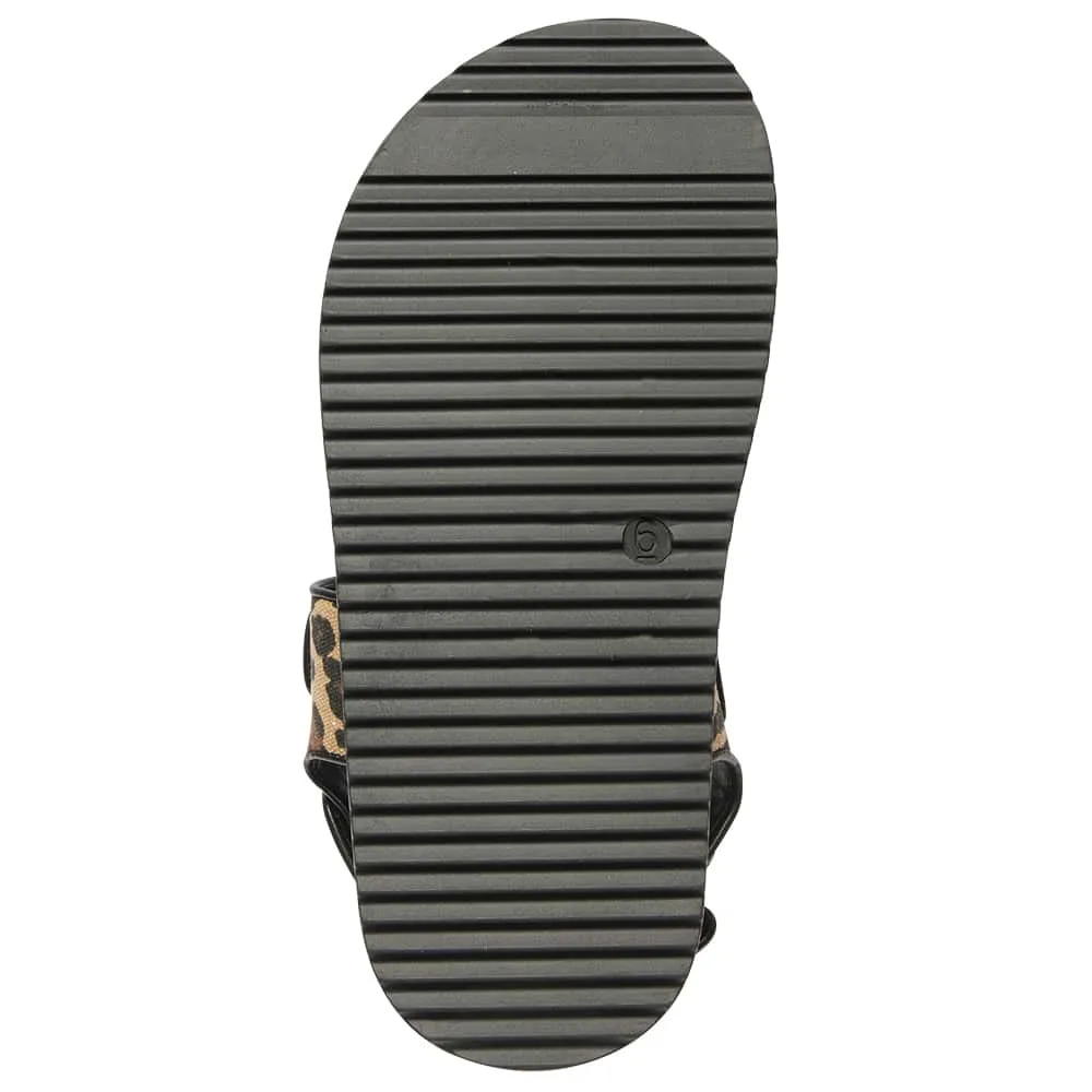 Bronte Sandal in Animal Fabric