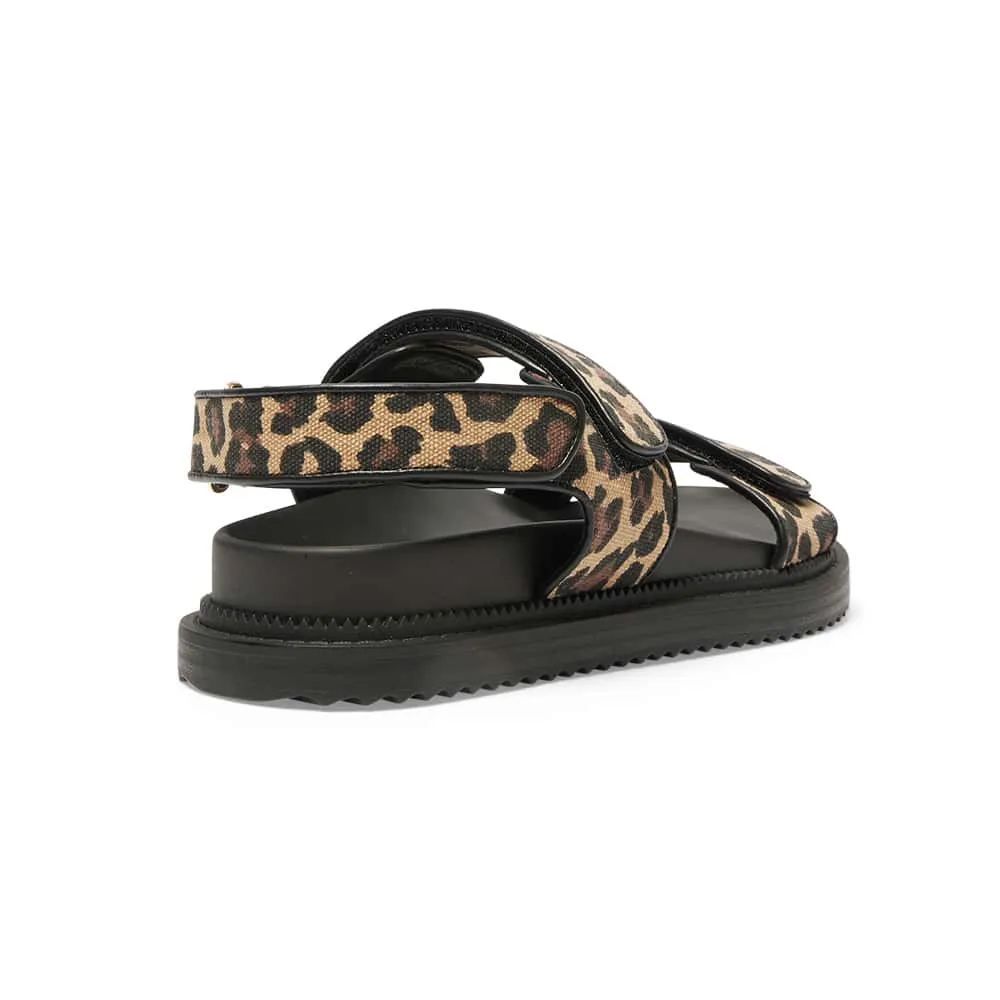 Bronte Sandal in Animal Fabric
