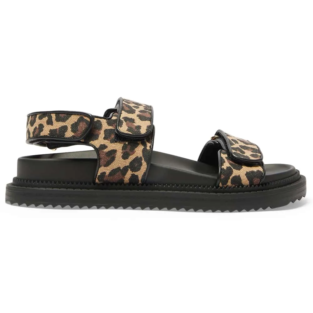 Bronte Sandal in Animal Fabric