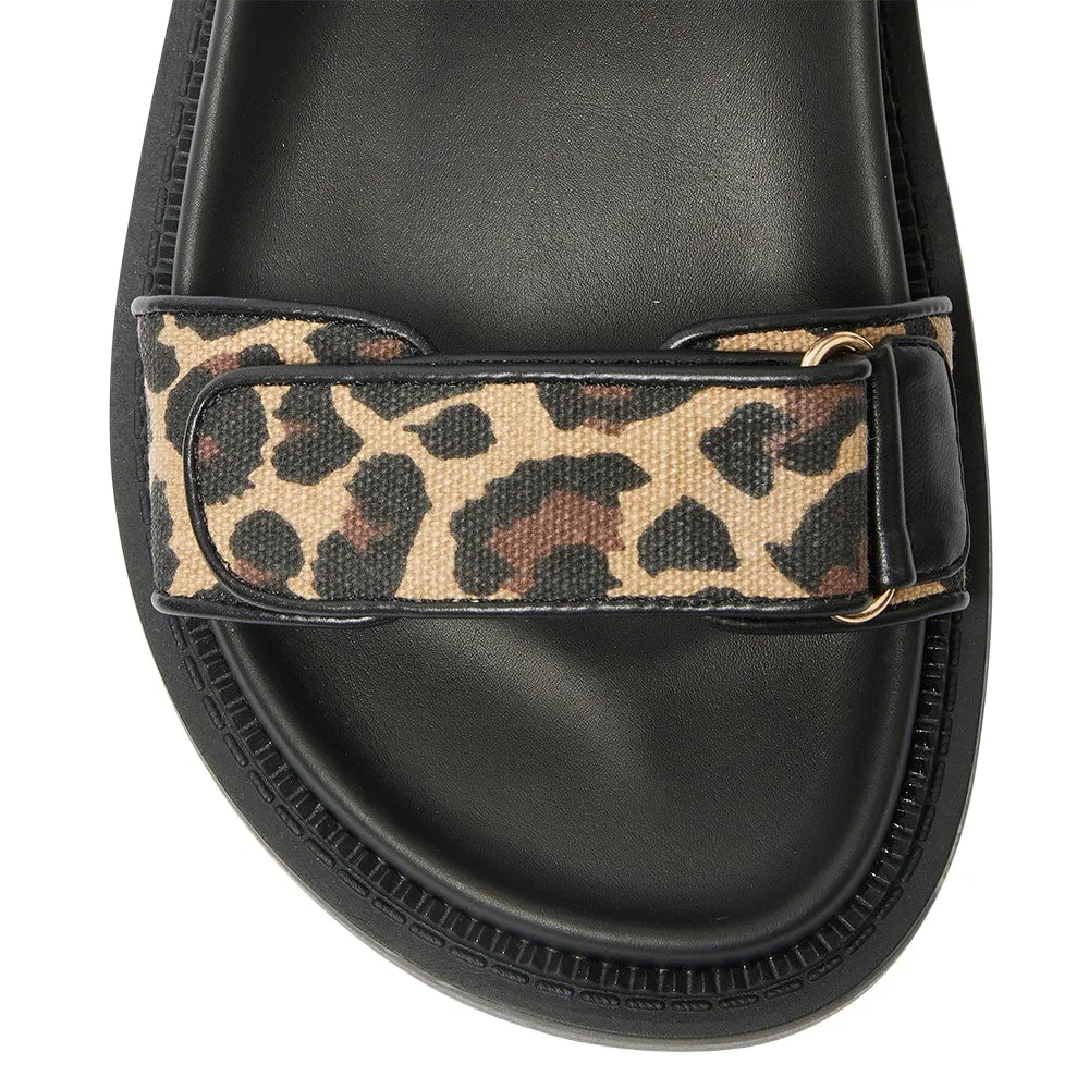 Bronte Sandal in Animal Fabric