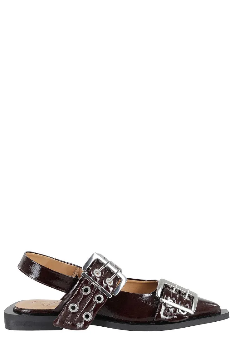Buckle Ballerina Flats