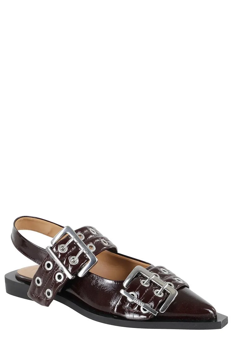 Buckle Ballerina Flats