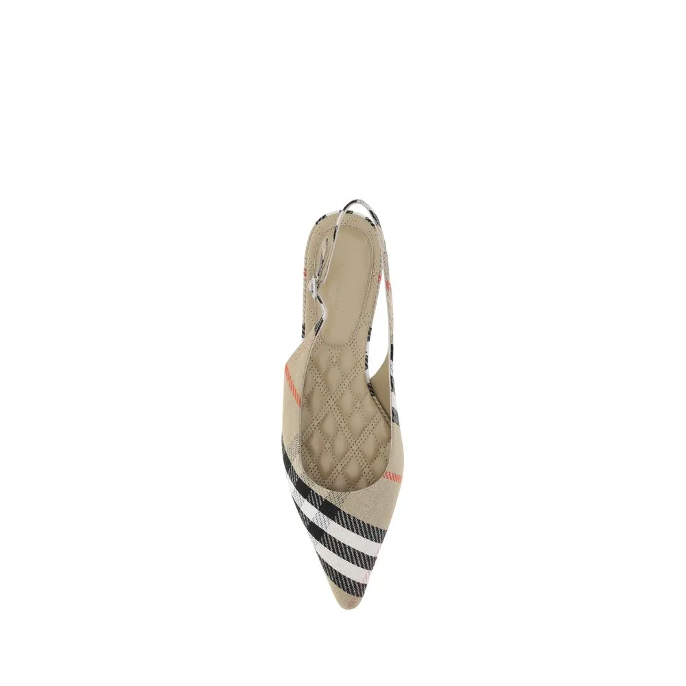 Burberry Birdie Check slingback Women's Ballerinas