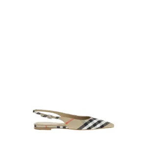 Burberry Birdie Check slingback Women's Ballerinas