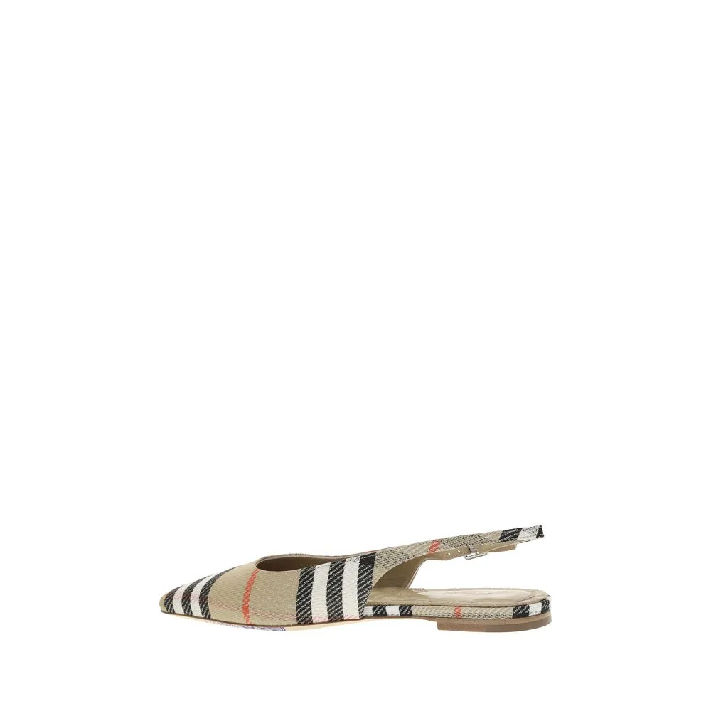 Burberry Birdie Check slingback Women's Ballerinas