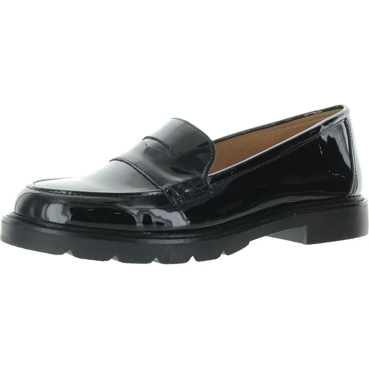 C18735 Womens Solid Manmade Loafers