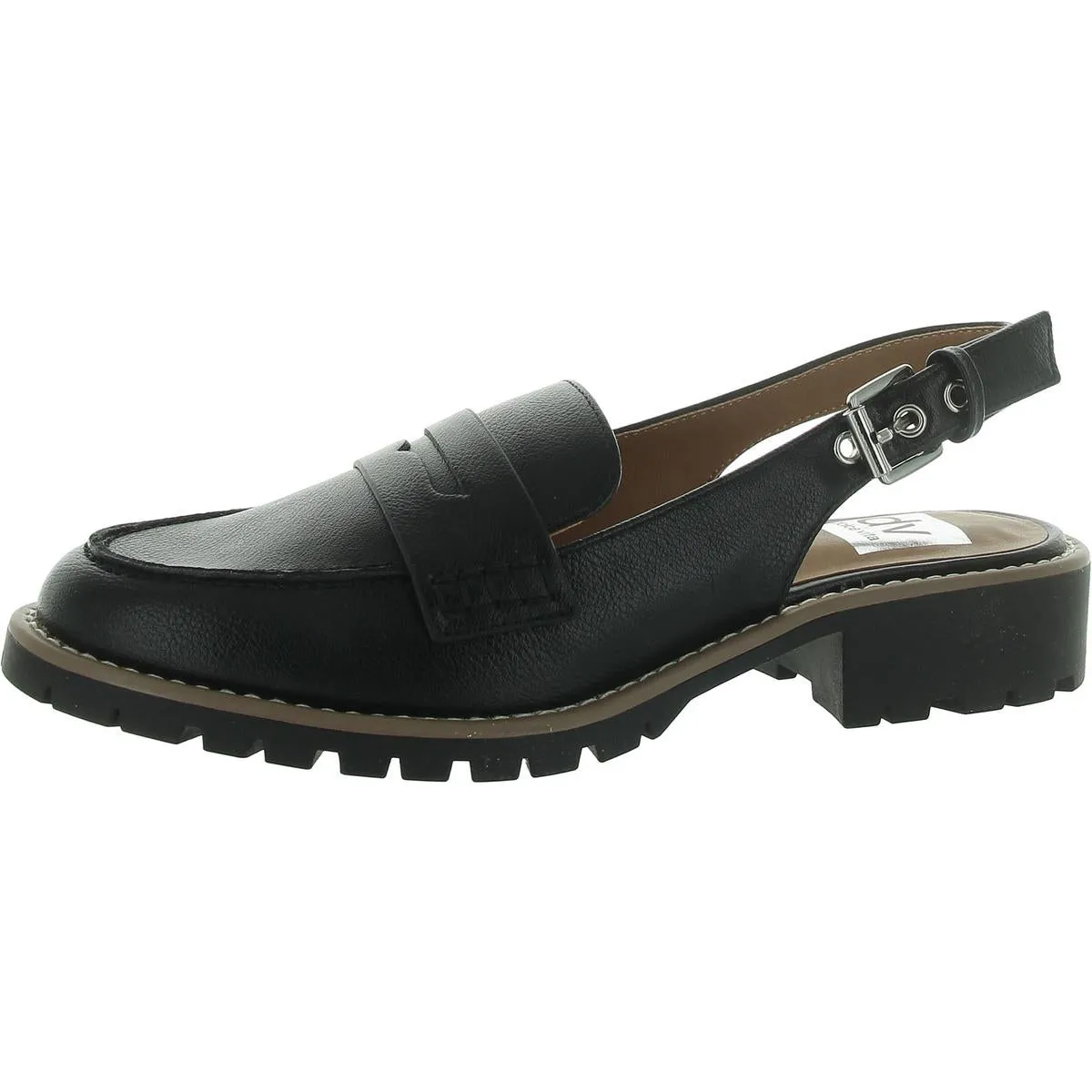 Cabo Womens Faux Leather Slip On Slingbacks