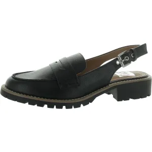 Cabo Womens Faux Leather Slip On Slingbacks