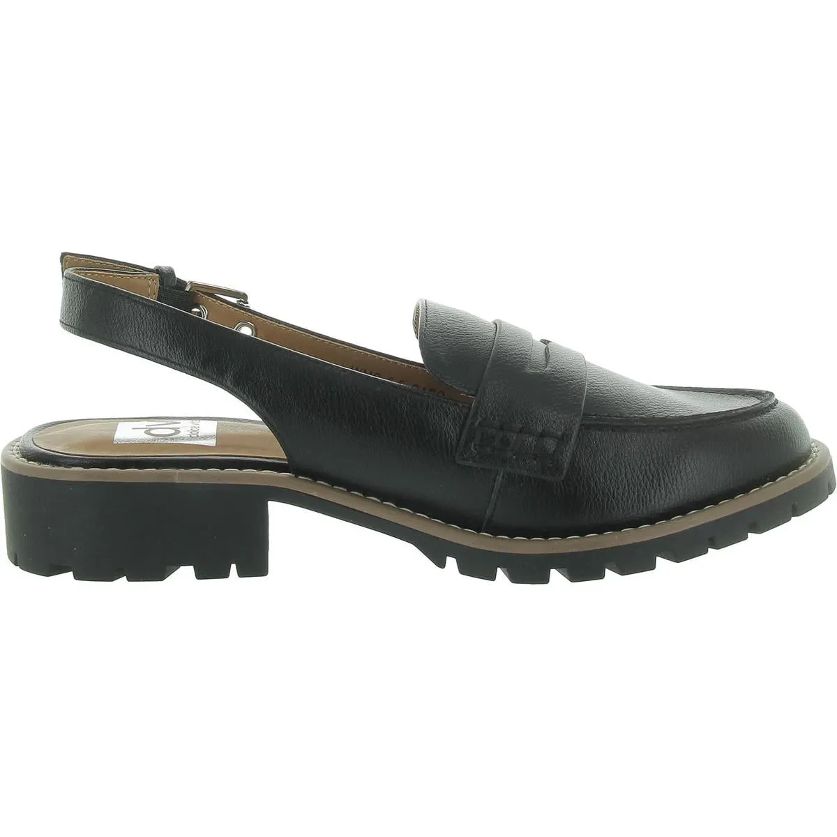 Cabo Womens Faux Leather Slip On Slingbacks