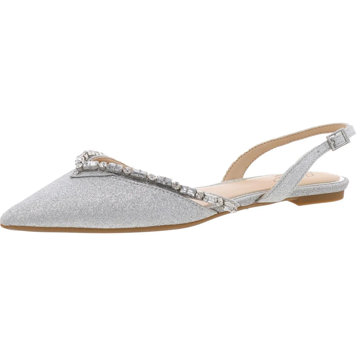 Camden Womens Glitter Embellished Slingbacks