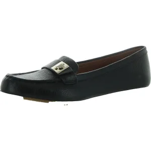 CAMELLIA Womens Laceless Leather Moccasins
