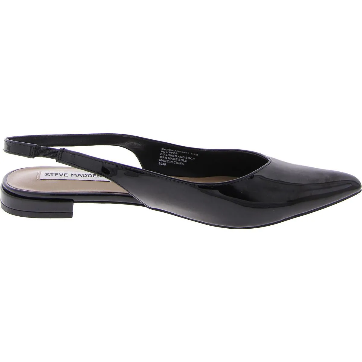 Care Womens Patent Pointed Toe Slingbacks
