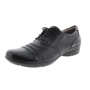 Carly Womens Leather Derby Oxfords