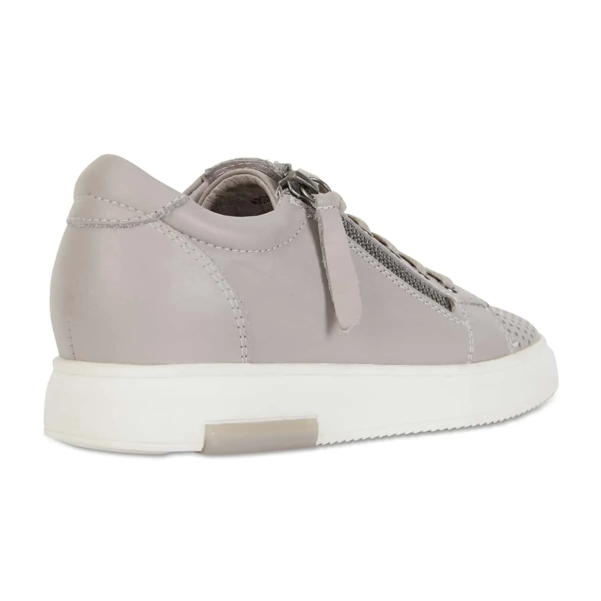 Carson Sneaker in Light Grey Leather