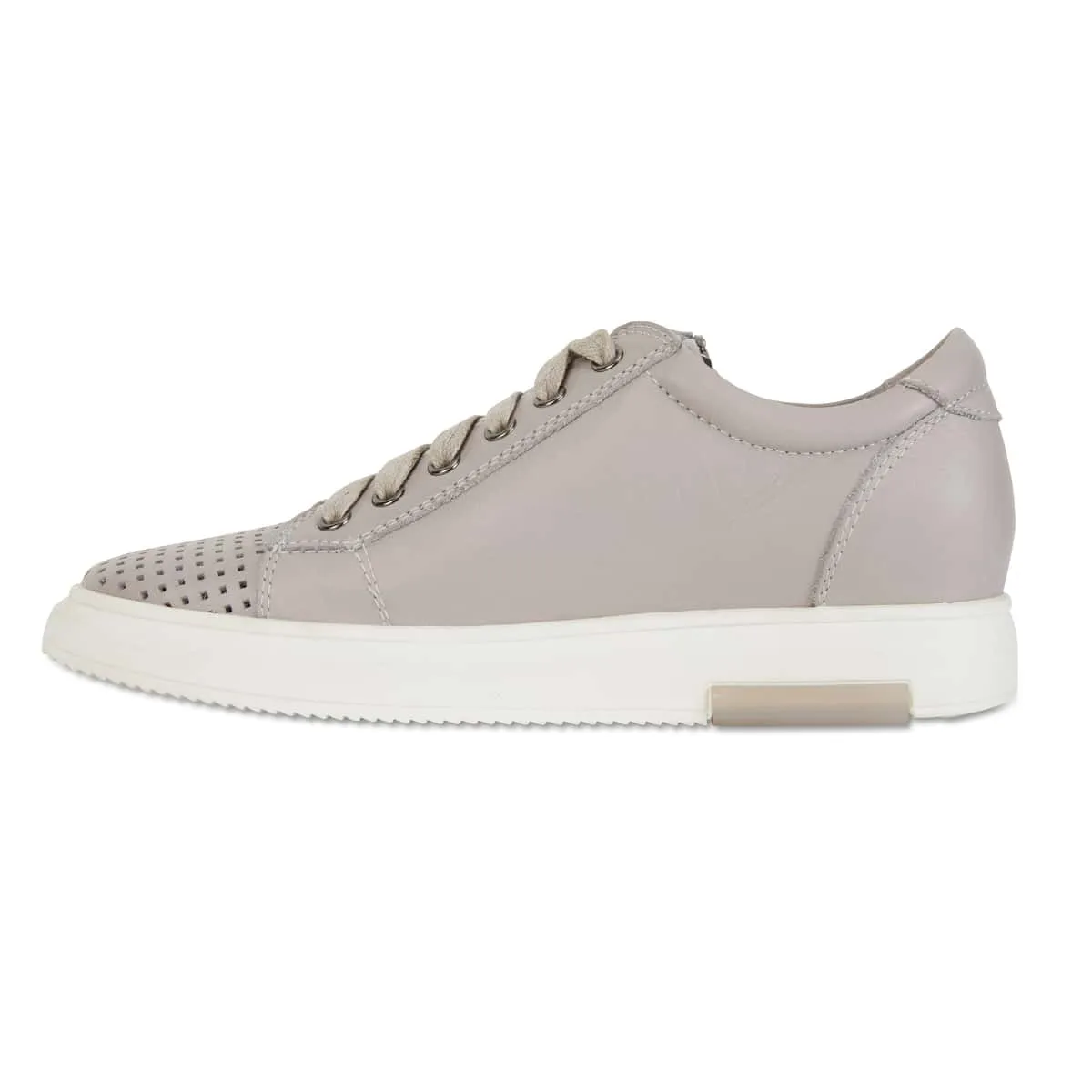Carson Sneaker in Light Grey Leather