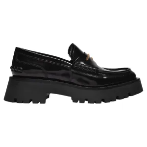 Carter Lug 45 Loafers in Black Leather