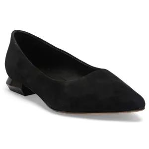 Cassie Flat in Black Suede