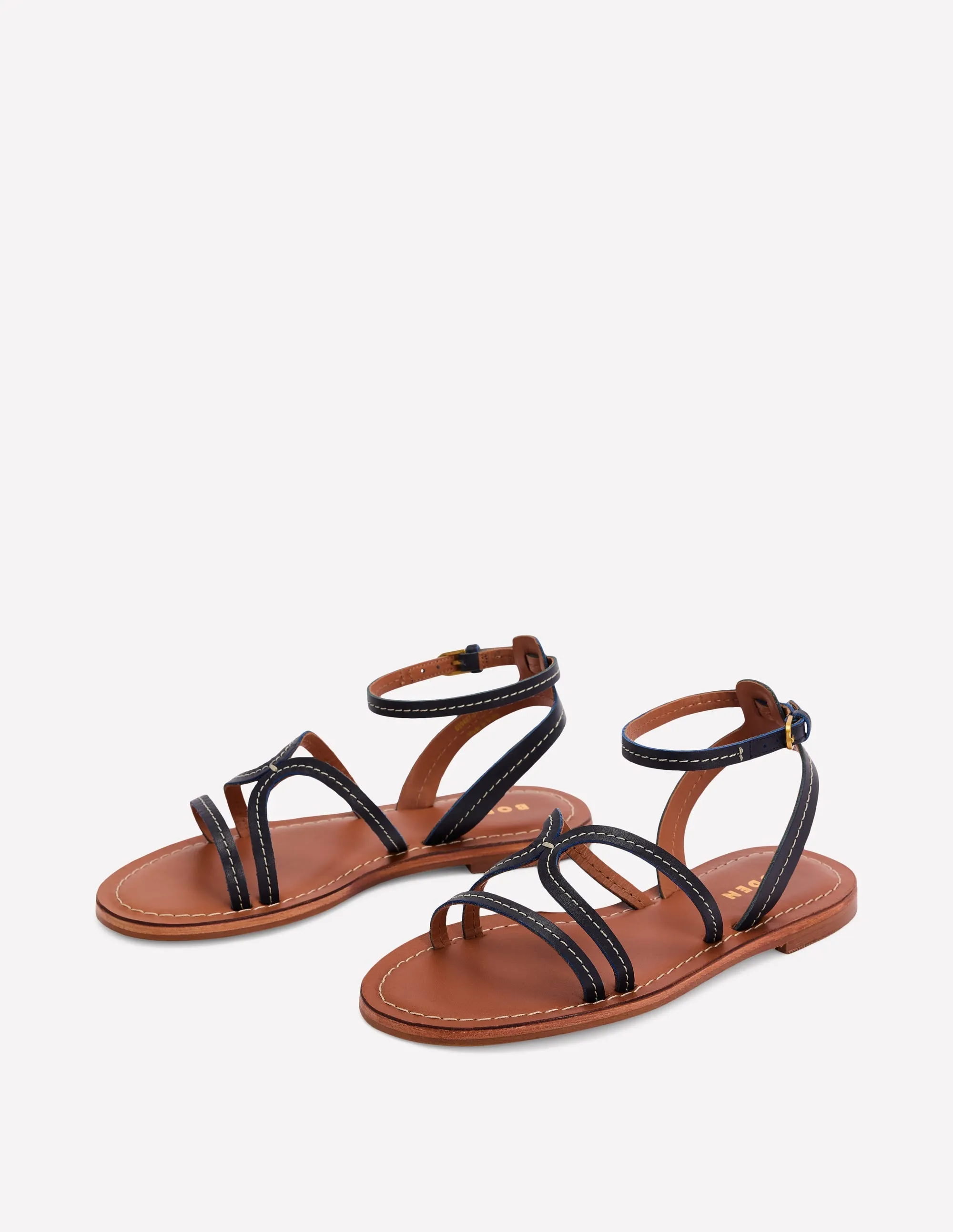 Casual Flat Sandal-Navy