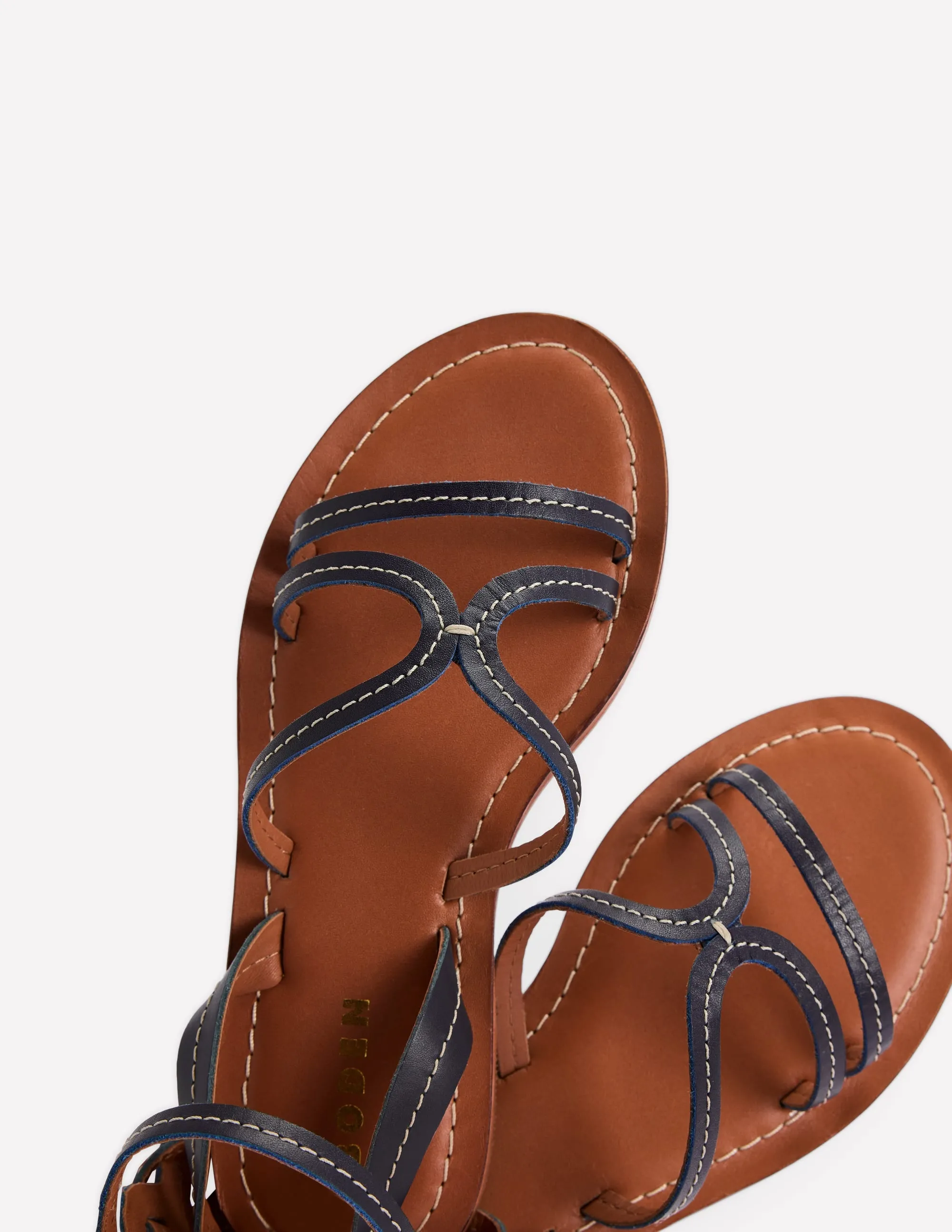 Casual Flat Sandal-Navy