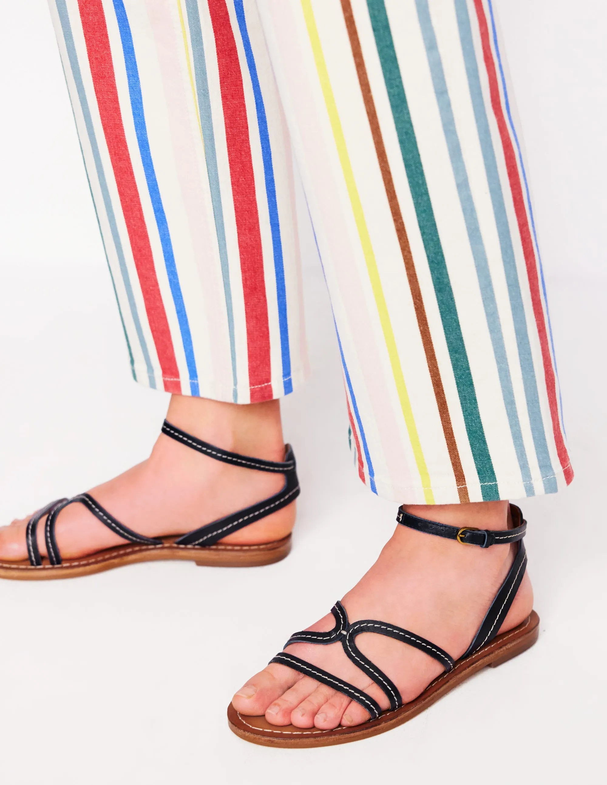 Casual Flat Sandal-Navy