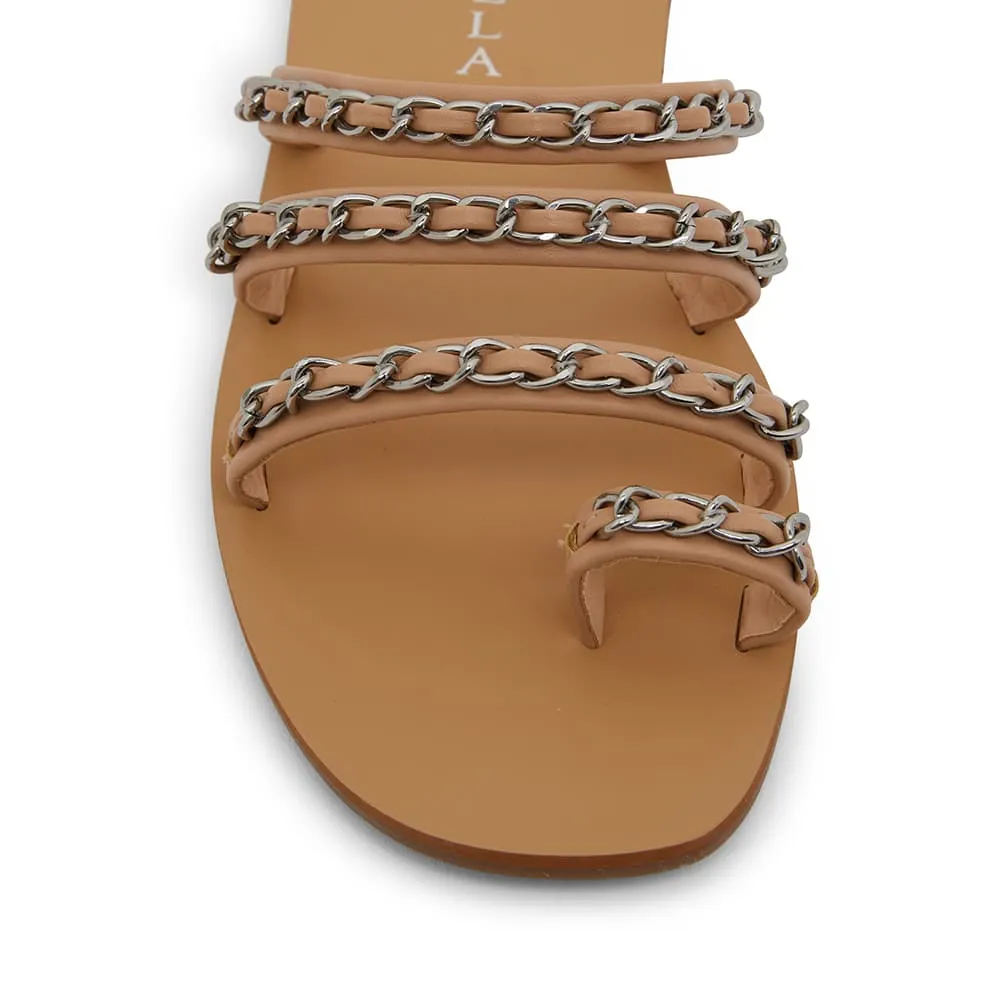 Catalina Slide in Nude Fabric