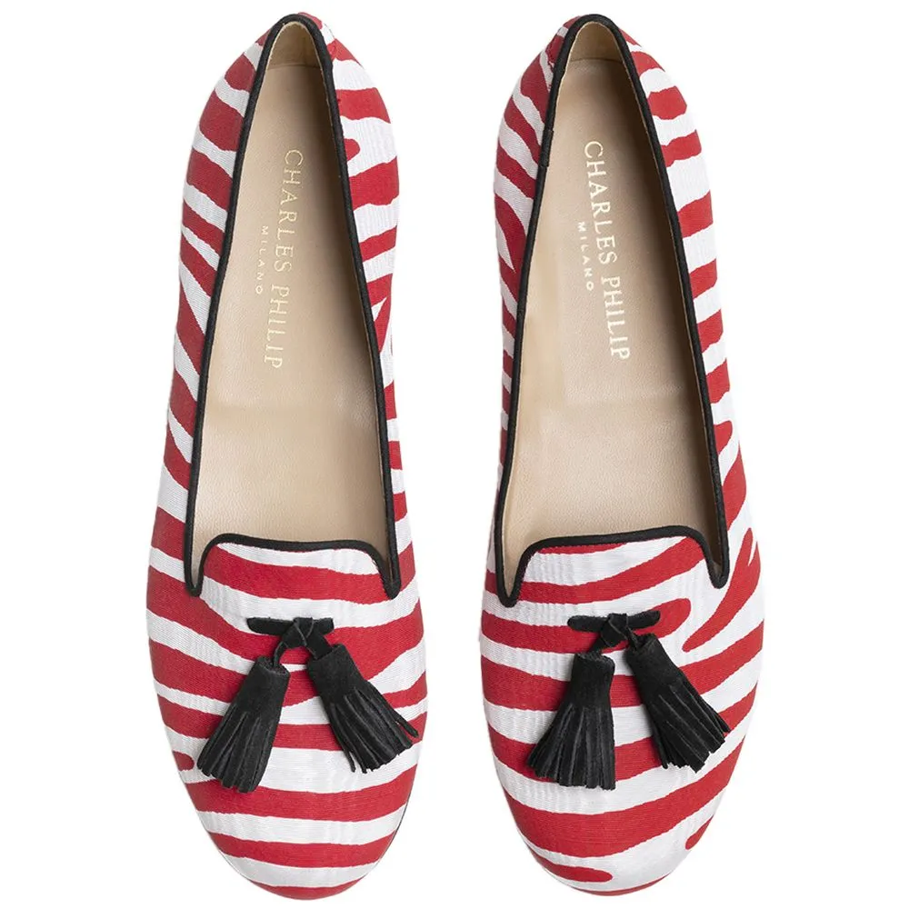Charles Philip Cotton Flat Women's Shoe