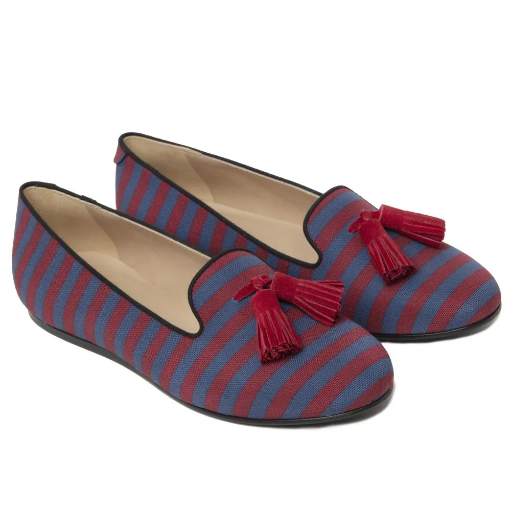Charles Philip Cotton Flat Women's Shoe