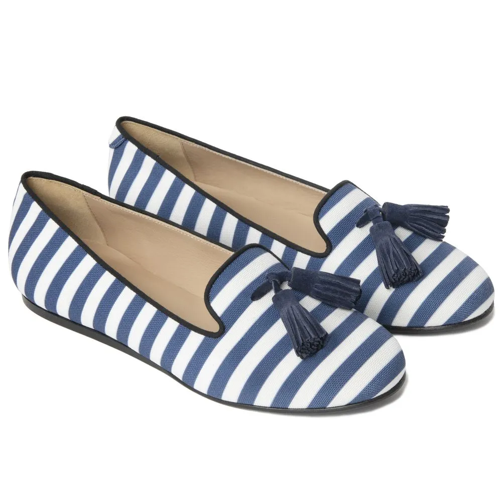 Charles Philip Cotton Flat Women's Shoe