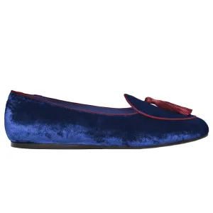 Charles Philip Velvet Flat Women's Shoe
