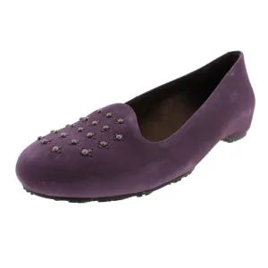 Chelsea Womens Suede Studded Smoking Loafers