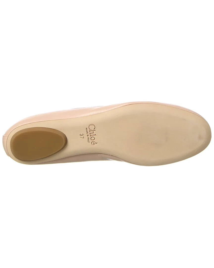 Chlo Iris Leather Ballerina Flat