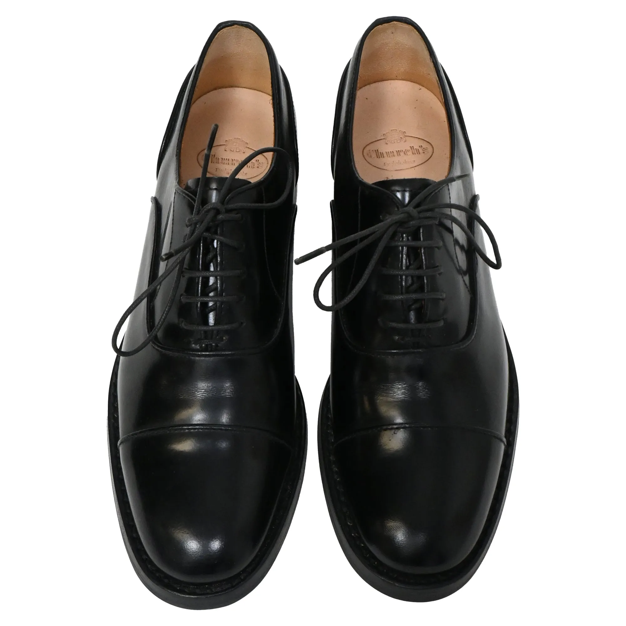 Church's Lace Up Oxfords in Black Leather