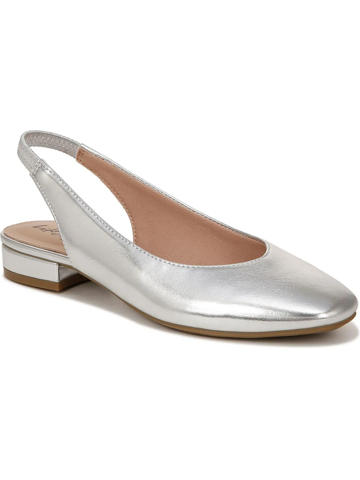 Claire Womens Metallic Slingbacks