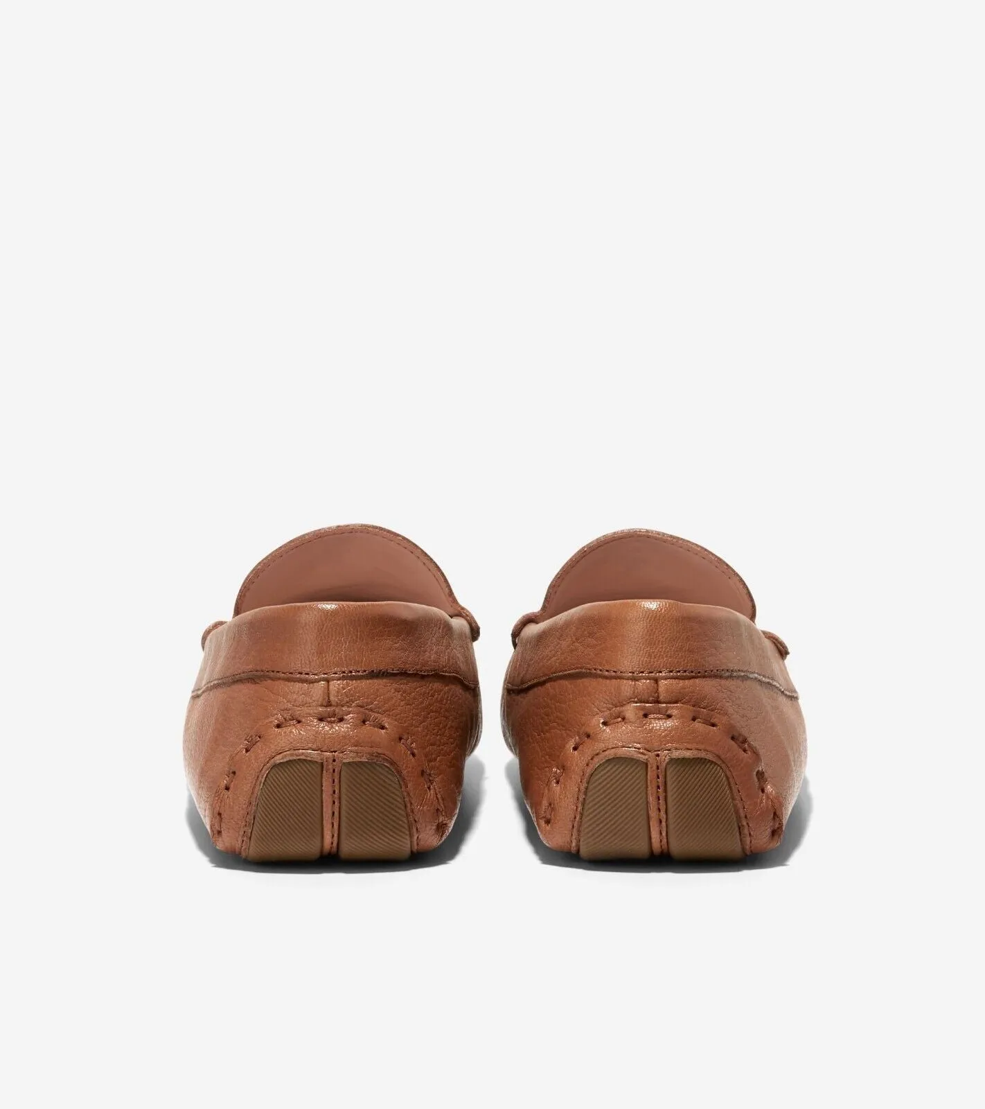 Cole Haan Evelyn Driver Flat Women's 5 Pecan Brown Leather Loafers Shoes KHD474