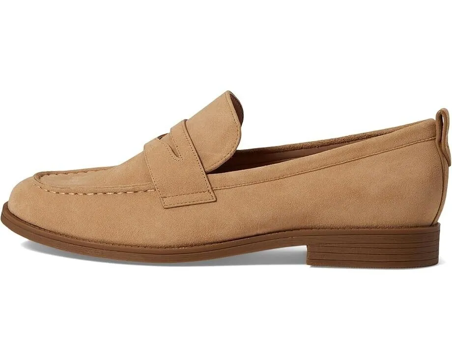 Cole Haan Stassi W28191 Women's US 8.5 Brown Suede Penny Loafer Shoes ZPO360 (Brown,8.5)