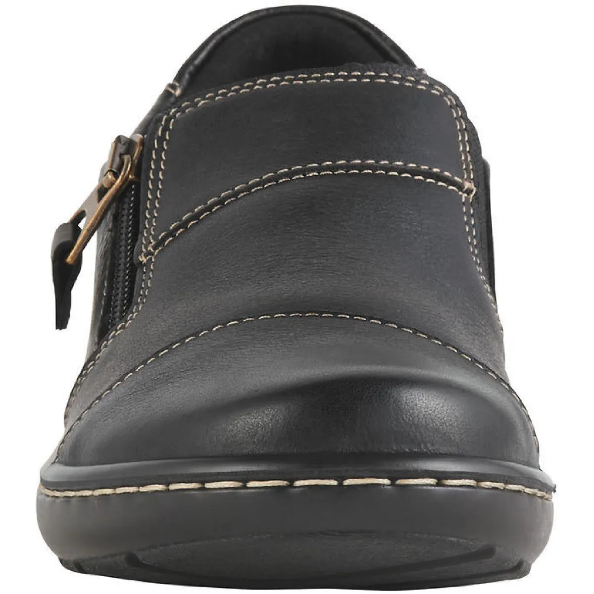 Cora Harbor Womens Leather Slip On Loafers